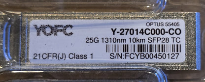 YOFC Y-27014C000-C0 25G SFP28 1310nm 10km SMF LC Transceiver (New)
