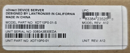 Lantronix XDT10P0-01-S xDirect Serial to Ethernet Device Server (New Sealed)