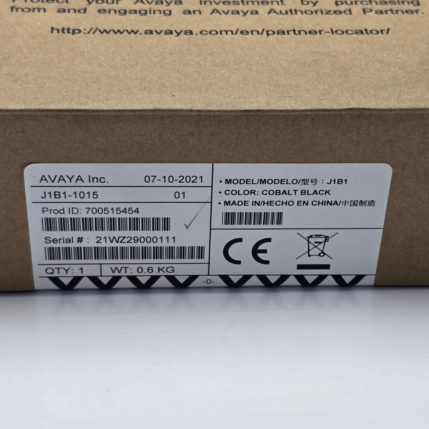 Avaya J1B1-1015 700512399 Vantage Corded Handset Kit K155 K165 K175 (New Sealed)