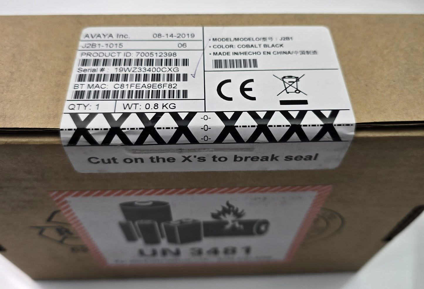 Avaya J2B1-1015 700512398 Vantage Wireless Handset Kit K155,165,175 (NEW Sealed)