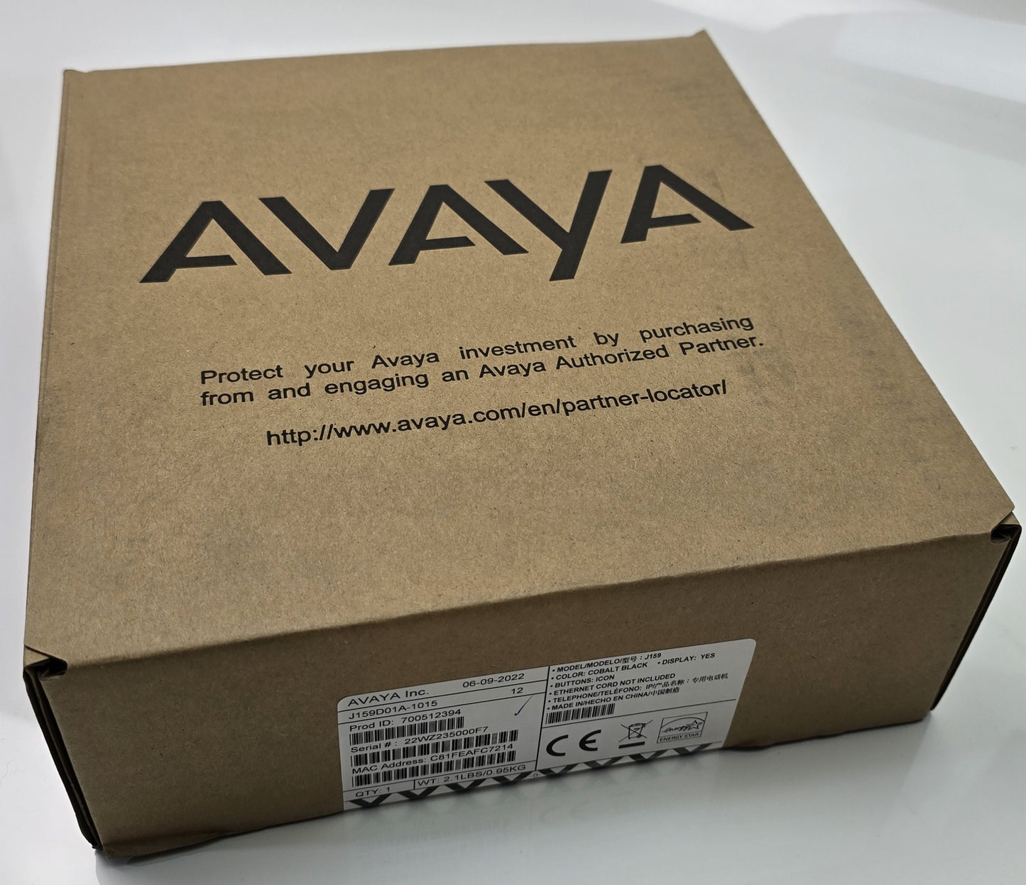 Avaya J159D01A-1015 700512394 IP Phone Dual-Display Gb SIP Phone (NEW Sealed)