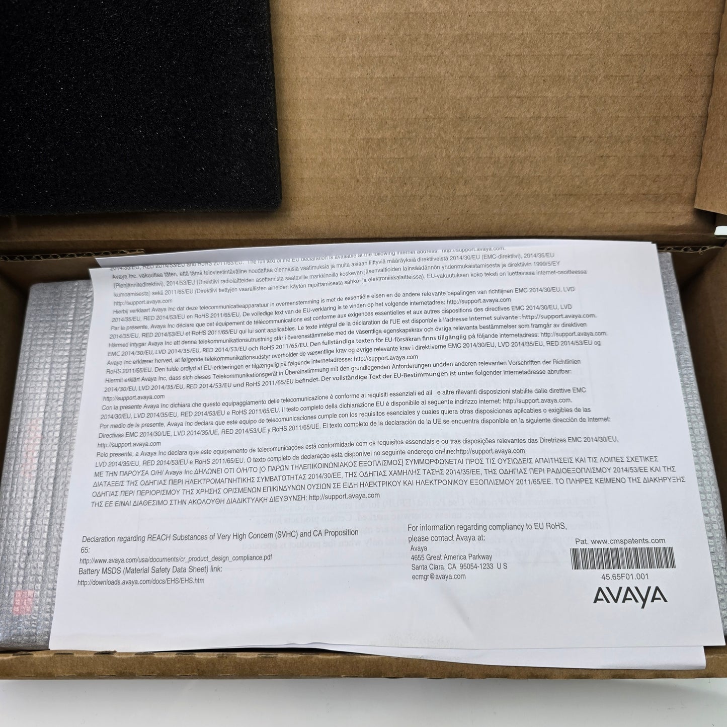 Avaya K155D01A-1015 700513907 Vantage Android Touchscreen IP Phone (NEW Sealed)