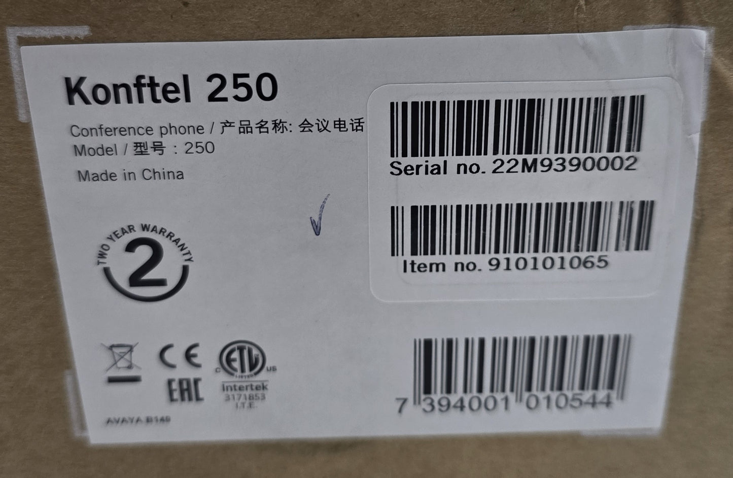 Konftel 250 910101065 Analog Conference Phone Speakerphone (NEW In Box)