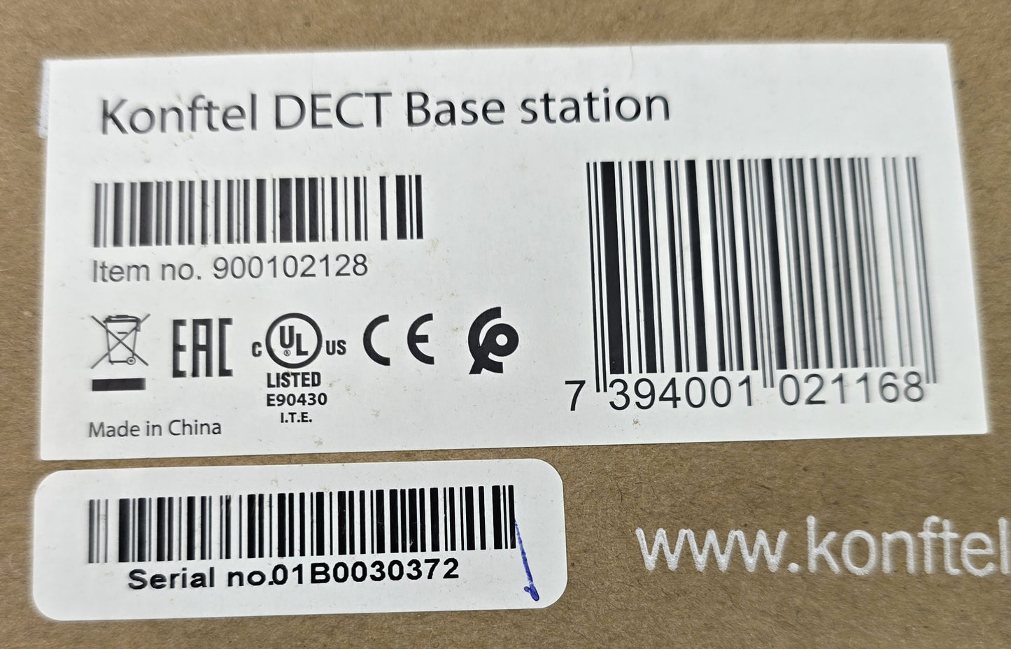 Konftel 900102128 DECT Base Station for 300Wx Wireless Conference (NEW In Box)