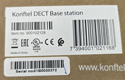 Konftel 900102128 DECT Base Station for 300Wx Wireless Conference (NEW In Box)