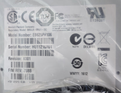HP EB625P#106 DAT72 36/72GB DDS5 USB Internal Tape Drive (New Opened)