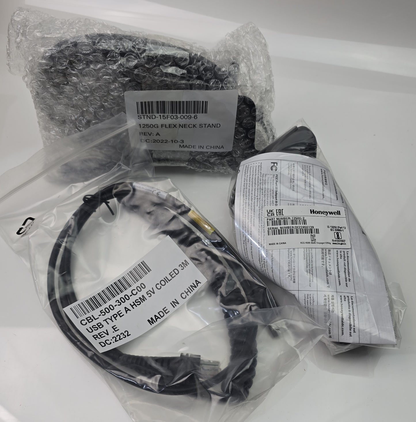 Honeywell 1250G-2USB-1 1250g 1D Laser Barcode Scanner USB Kit (New Opened)