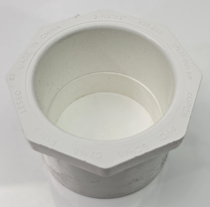 Lesso 437-292 [10 pack] PVC SCH40 Reducing Bushing 2-1/2" x 2" Spig x Soc (NEW)