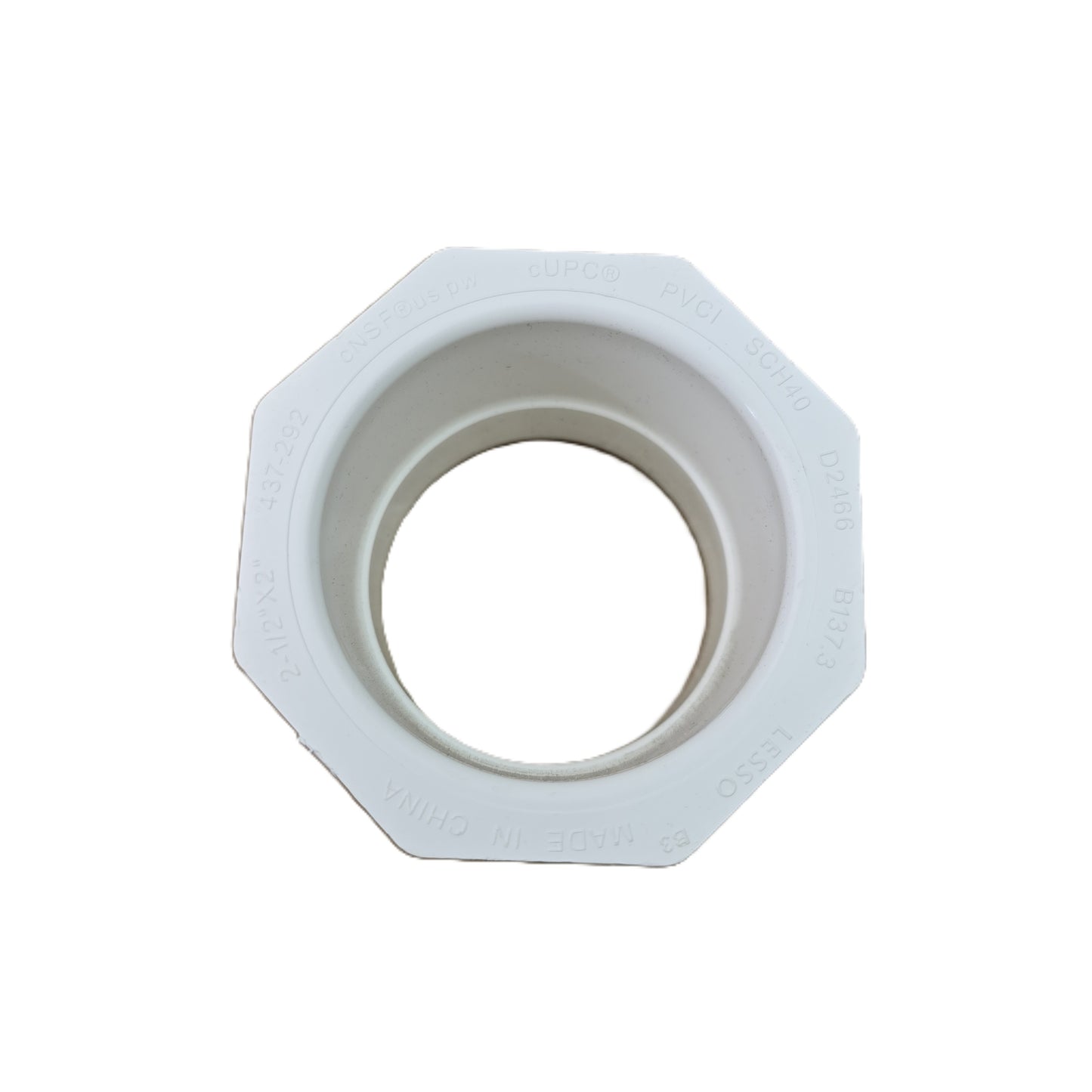 Lesso 437-292 [10 pack] PVC SCH40 Reducing Bushing 2-1/2" x 2" Spig x Soc (NEW)