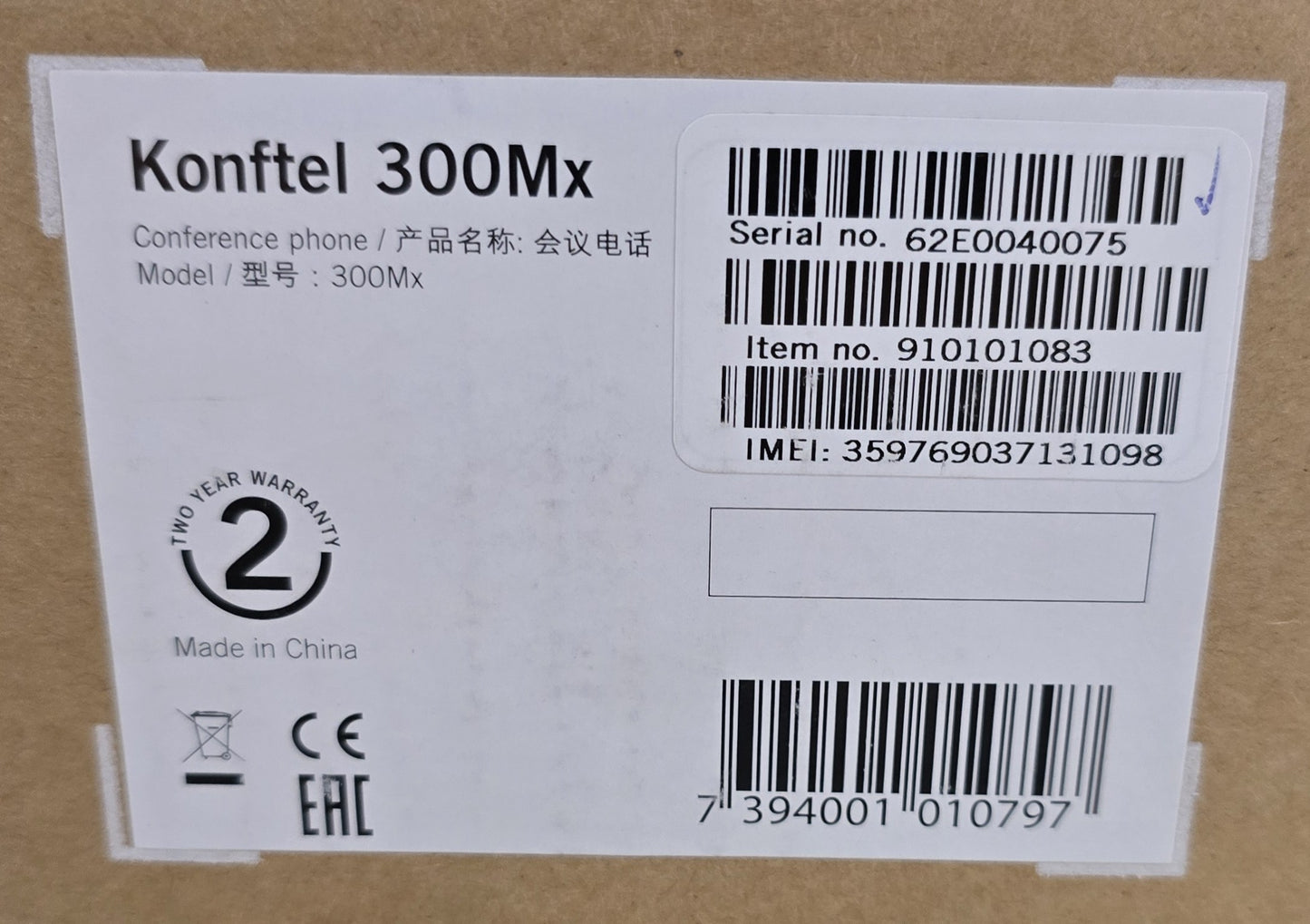 Konftel 910101083 300Mx Mobile Conference Phone OmniSound (NEW Sealed)