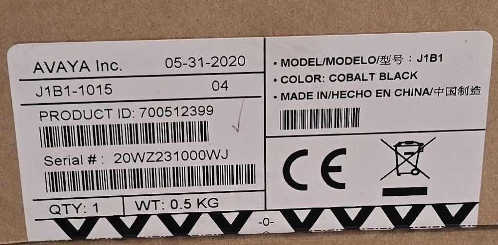 Avaya 700512399 J1B1 Vantage Corded Handset Kit K155 K165 K175 (NEW Sealed)