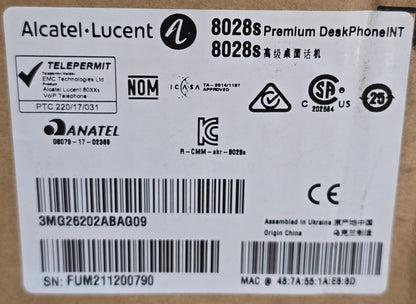 Alcatel-Lucent 8028s Premium DeskPhone IP Gigabit (NEW Sealed)