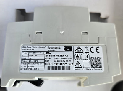 SMA EM-1CT63A-21 Energy Meter CT Single Phase 63A Solar Monitor (NEW Sealed)