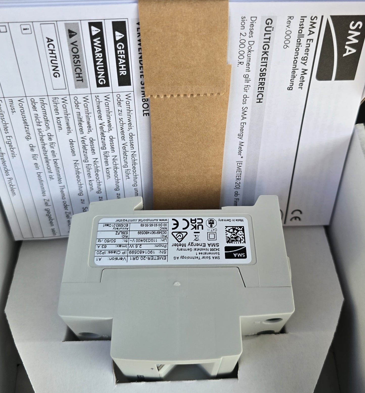 SMA EMETER-20 Energy Meter 2.0 Solar Power Monitoring 63A (NEW Sealed)