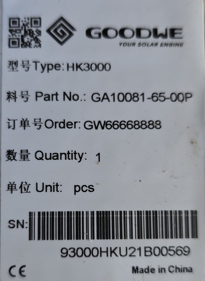 GoodWe GA10081-65-00P HK3000 HomeKit Three Phase Energy Meter Kit (NEW Sealed)