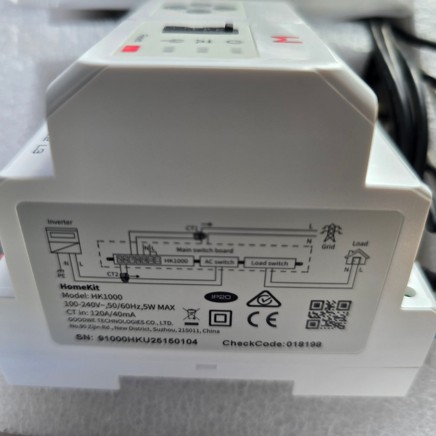 GoodWe GA10081-28-00P HK1000 HomeKit Single Phase Energy Meter Kit (NEW Sealed)
