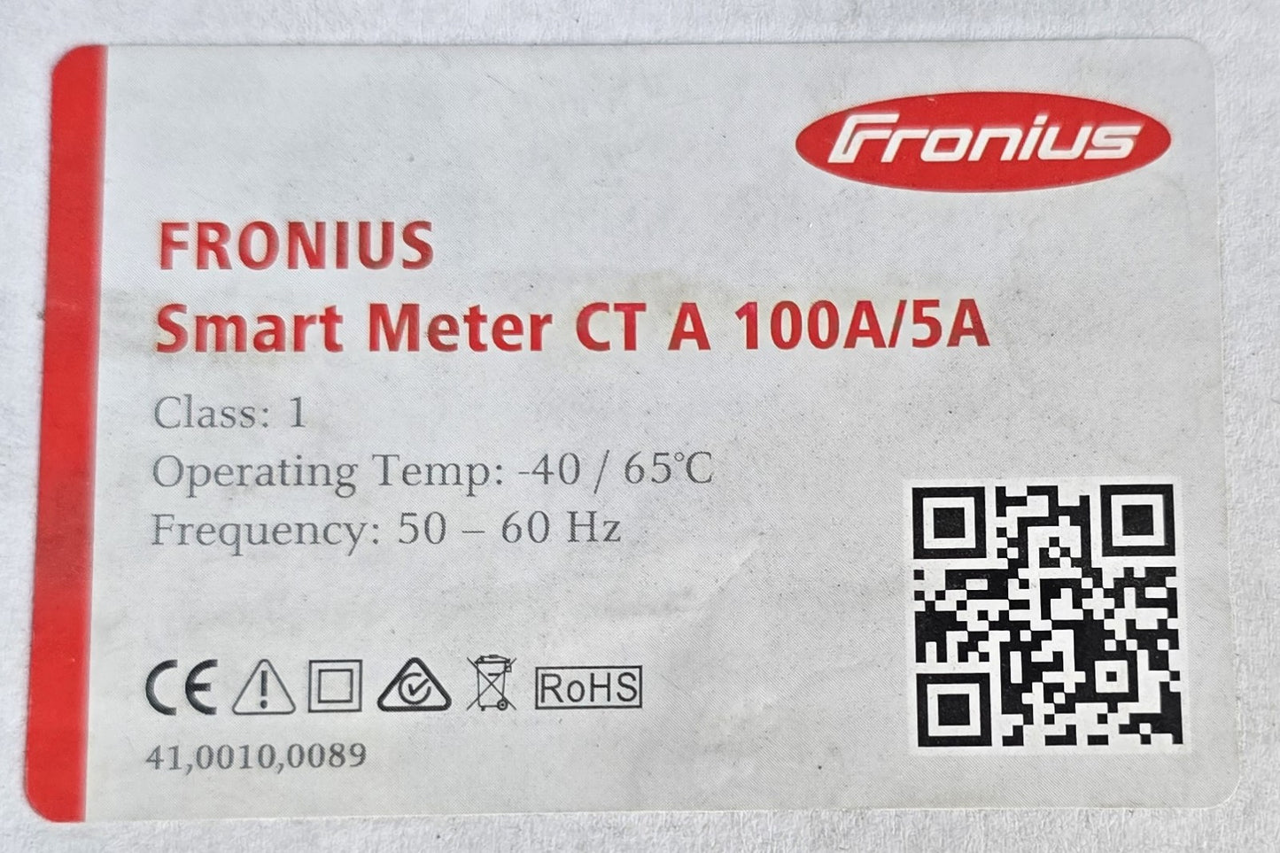 Fronius CTA1005A Current Transformer 100A/5A Split Core Smart Meter (NEW In Box)