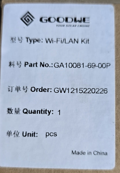 GoodWe GA10081-69-00P Wi-Fi LAN Kit Solar Inverter Comms Module (NEW Sealed)