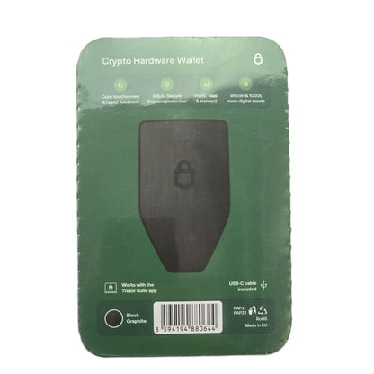 Trezor Safe 5 Crypto Hardware Wallet Colour Touchscreen Black (NEW Sealed)