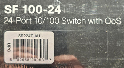 Cisco SR224T-AU SF100-24 24-Port 10/100 Switch with QoS (NEW Sealed)