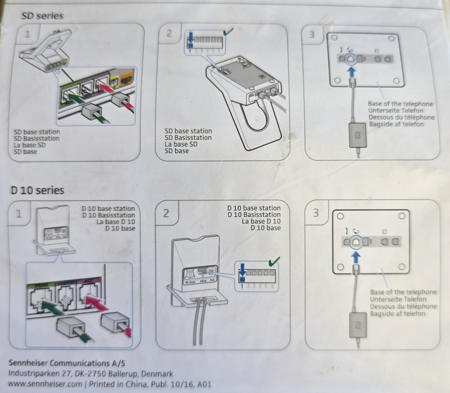 Sennheiser 507234 CEHS-CI 04 Cisco EHS Adapter Cable 8941 8945 (NEW Sealed)