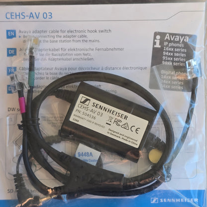 Sennheiser 504536 CEHS-AV 03 Avaya EHS Adapter Cable (New Sealed)