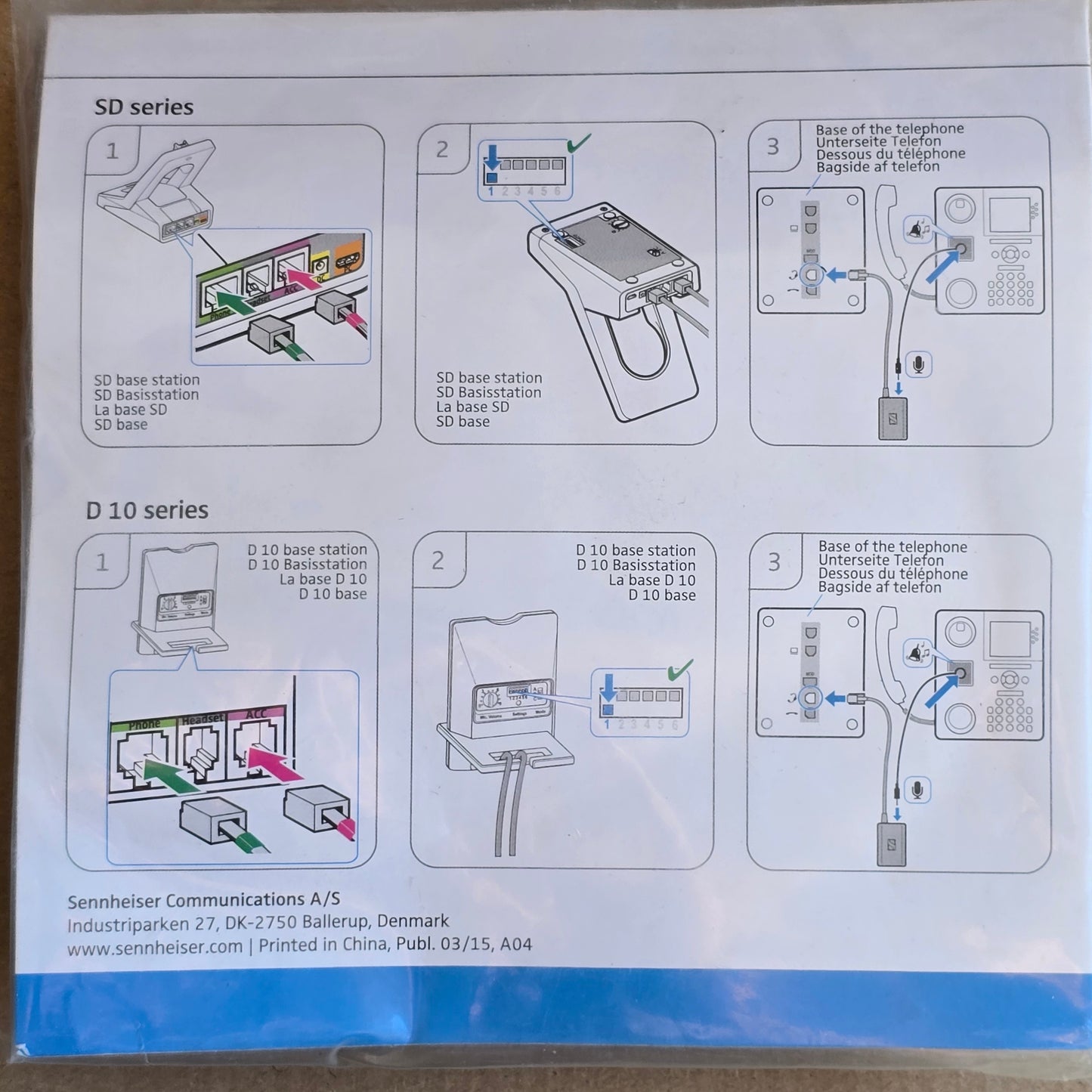 Sennheiser 504536 CEHS-AV 03 Avaya EHS Adapter Cable (New Sealed)