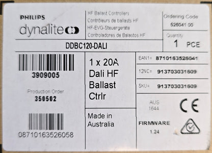 Philips-Dynalite DDBC120-DALI DALI Controller 20A DIN-Rail DyNet (NEW In Box)