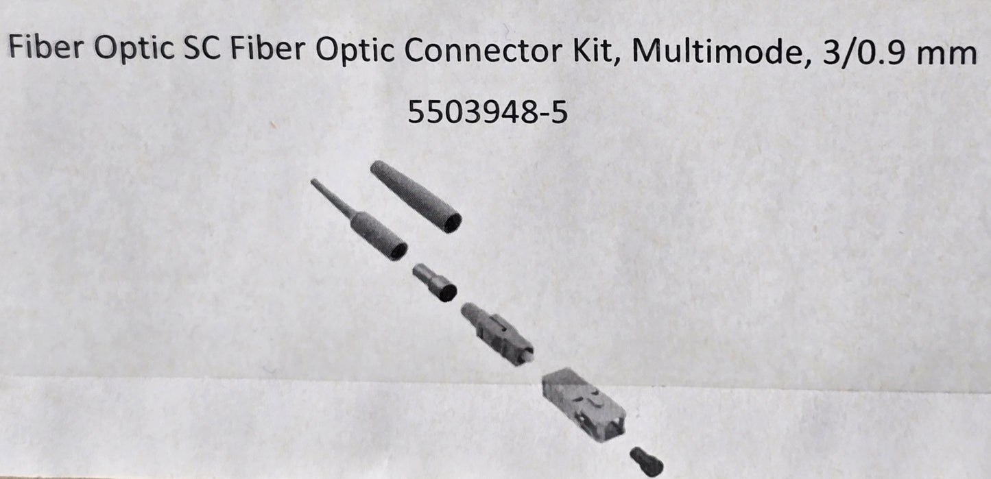 TE-Connectivity 5503948-5 SC [10 Pack] Multimode Fibre Optic Connector Kit (New)