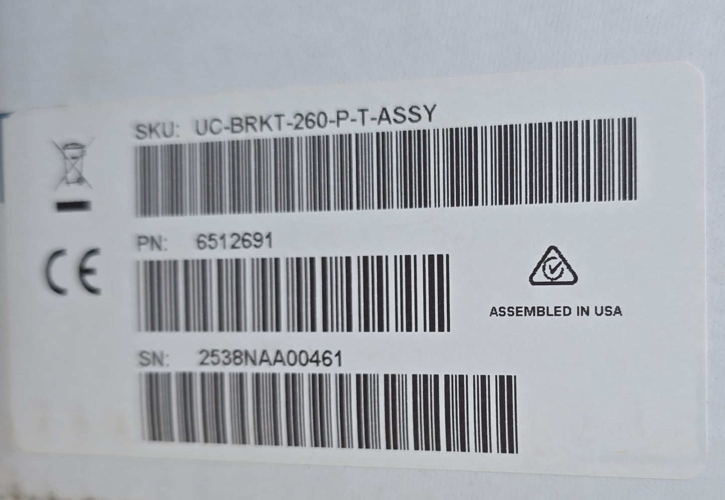 Crestron UC-BRKT-260-P-T-ASSY UC Engine Bracket Assembly Teams (NEW Sealed)