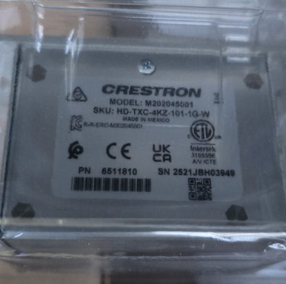 Crestron HD-TXC-4KZ-101-1G-W DM Lite 4K60 Wall Plate Transmitter (New Opened)