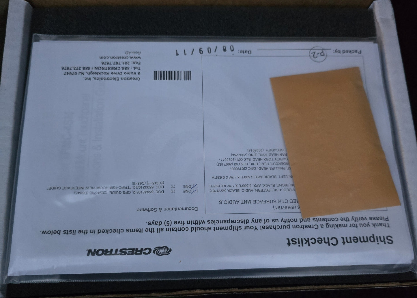 Crestron TPMC-4SM-B-S 4.3in PoE Touch Screen Panel Black Smooth (New Opened)