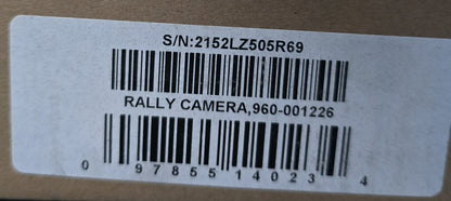 Logitech Rally Camera 960-001226 4K PTZ Conference Camera 15x Zoom (NEW In Box)