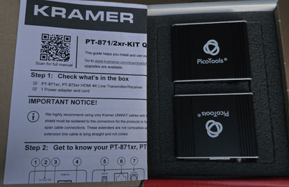 Kramer PT-871/2XR-KIT 4K HDR HDMI PoC Extender Kit DGKat 2.0 (NEW In Box)