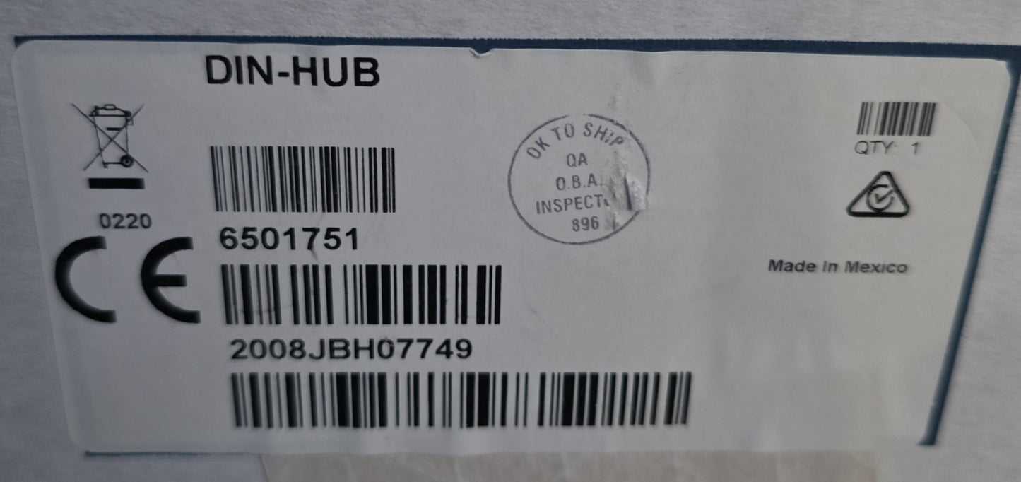 Crestron DIN-HUB 6501751 DIN Rail Cresnet Distribution Hub (New Opened)