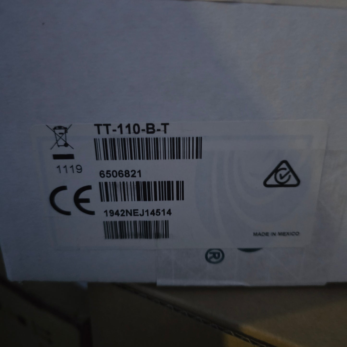 Crestron TT-110-B-T Connect It Cable Caddy Black Textured No Outlet (New Opened)