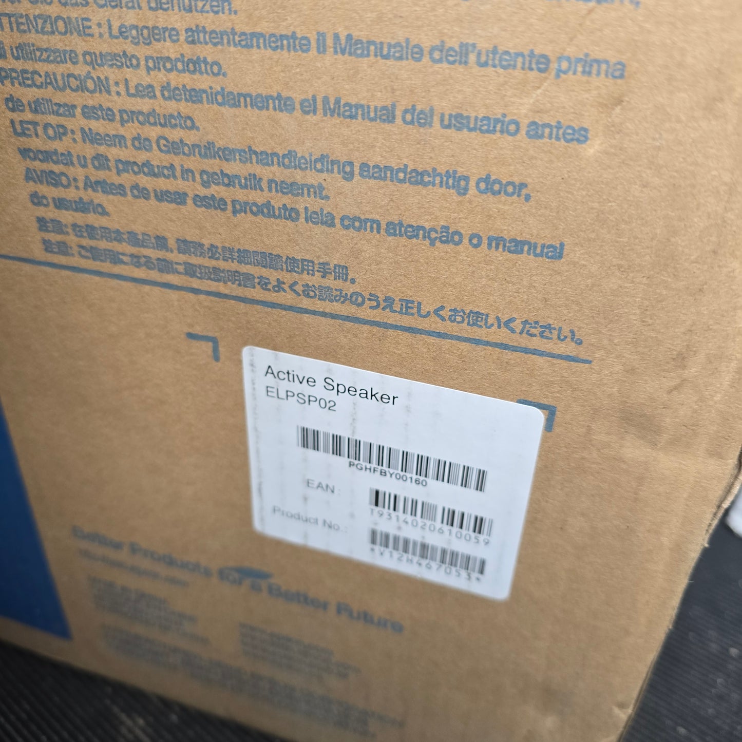 Epson ELPSP02 V12H467053 Active Speakers 2x15W Powered Speaker Set (NEW In Box)