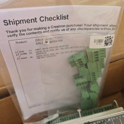 Crestron DIN-HUB 6501751 DIN Rail Cresnet Distribution Hub (New Opened)
