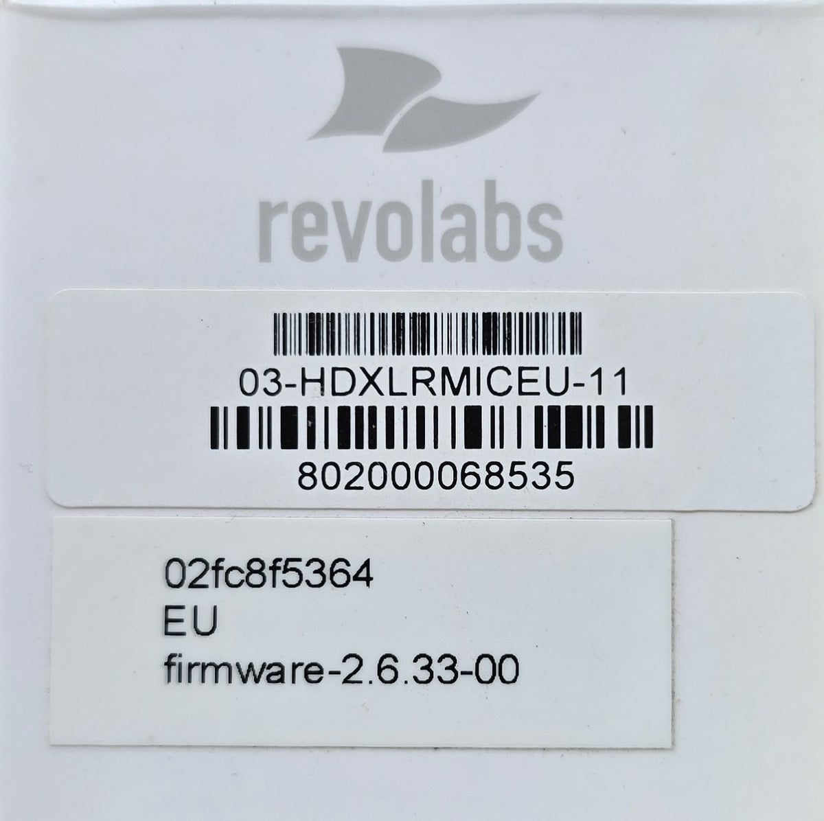 Revolabs 03-HDXLRMICEU-11 Executive HD Wireless XLR Adapter DECT EU (NEW In Box)
