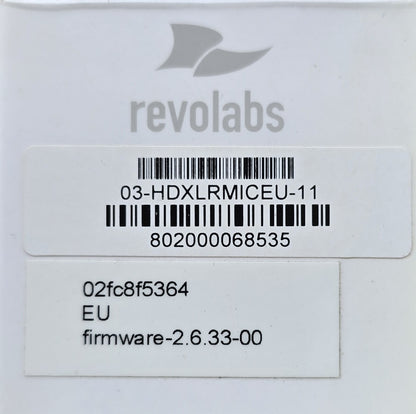 Revolabs 03-HDXLRMICEU-11 Executive HD Wireless XLR Adapter DECT EU (NEW In Box)