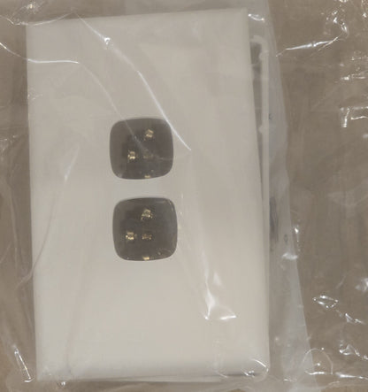 HPM XL770/2WE [10 Pack] Excel 2 Gang Vertical Light Switch 10A White (NEW In Box)