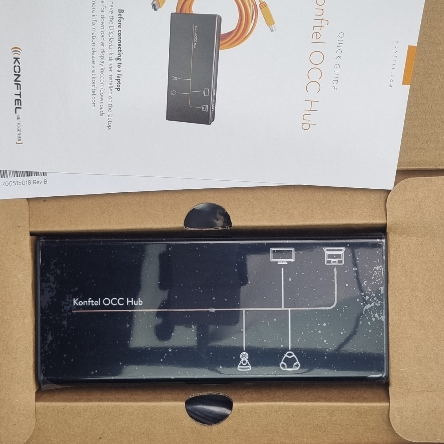 Konftel 900102149 OCC Hub One Cable Connection USB HDMI Hub (NEW In Box)