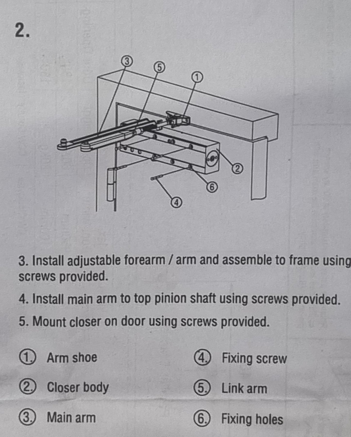 ENTRO D0653 Standard Arm Door Closer Size 2-5 Fire Rated Silver (NEW In Box)