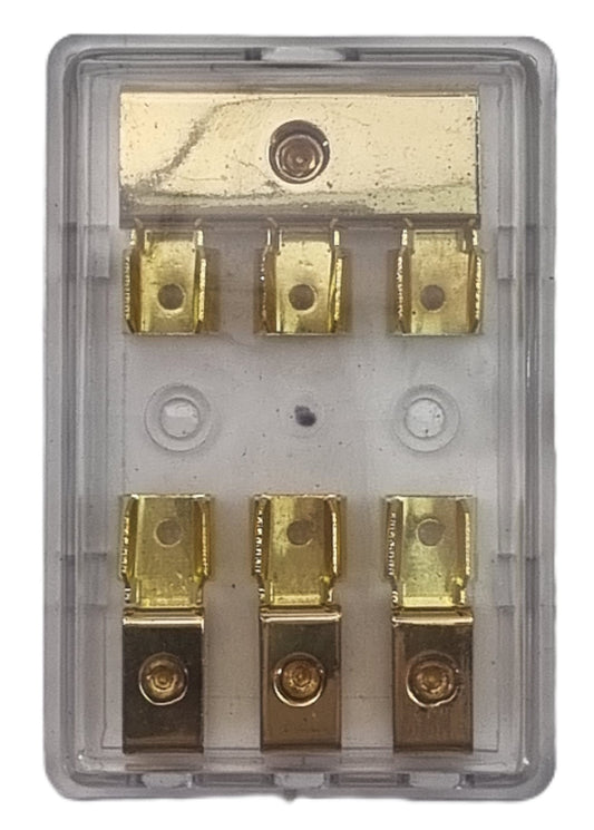 Megavox F3 3 Way Fused Distribution Block 1x 4 AWG In 3x 8 AWG Out (NEW In Box)