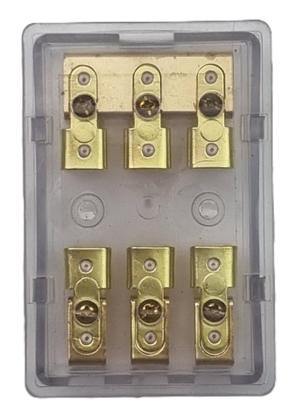 Megavox F3 3 Way Fused Distribution Block 1x 4 AWG In 3x 8 AWG Out (NEW In Box)