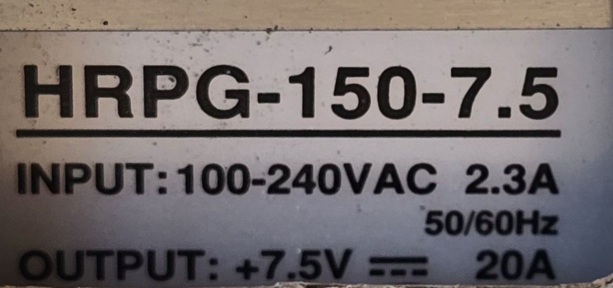 MEANWELL HRPG-150-7.5 150W 7.5V 20A Enclosed Switching Power Supply (NEW In Box)
