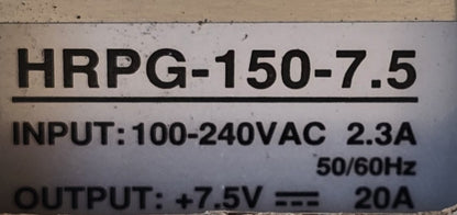 MEANWELL HRPG-150-7.5 150W 7.5V 20A Enclosed Switching Power Supply (NEW In Box)