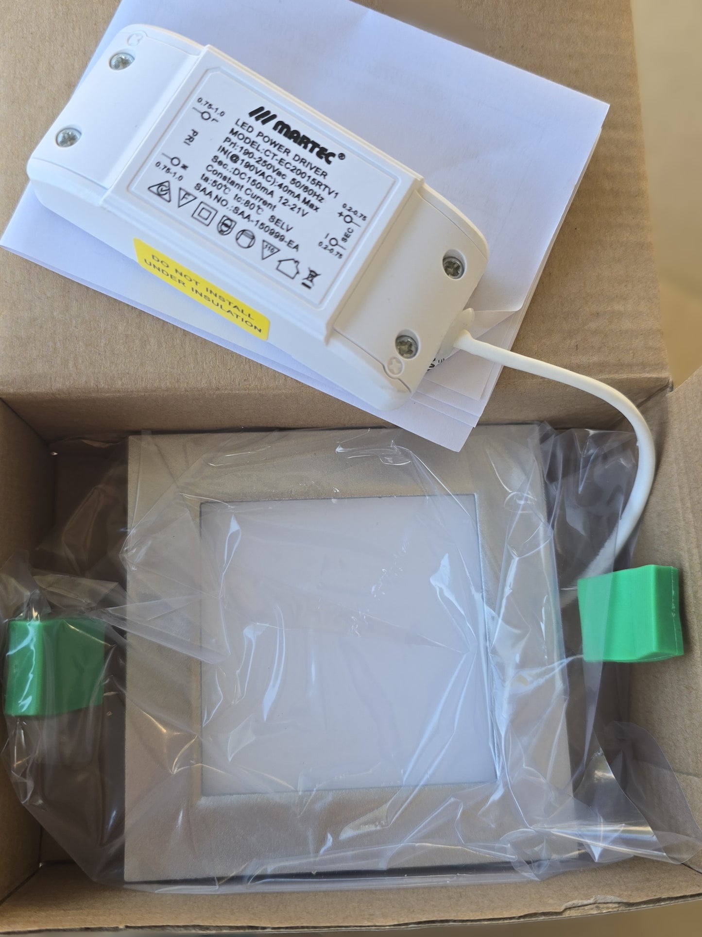 Martec MLFS303B Flush 3W 3000K LED Step Light Brushed Nickel IP44 (NEW In Box)