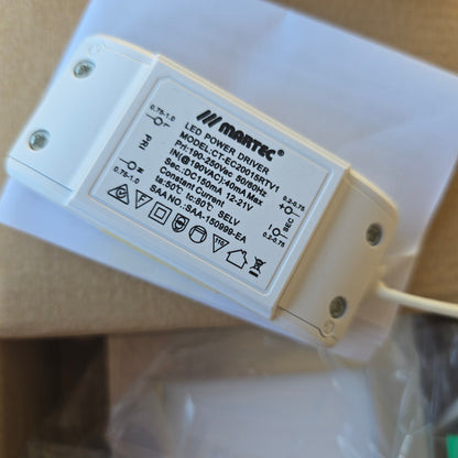 Martec MLFS303B Flush 3W 3000K LED Step Light Brushed Nickel IP44 (NEW In Box)