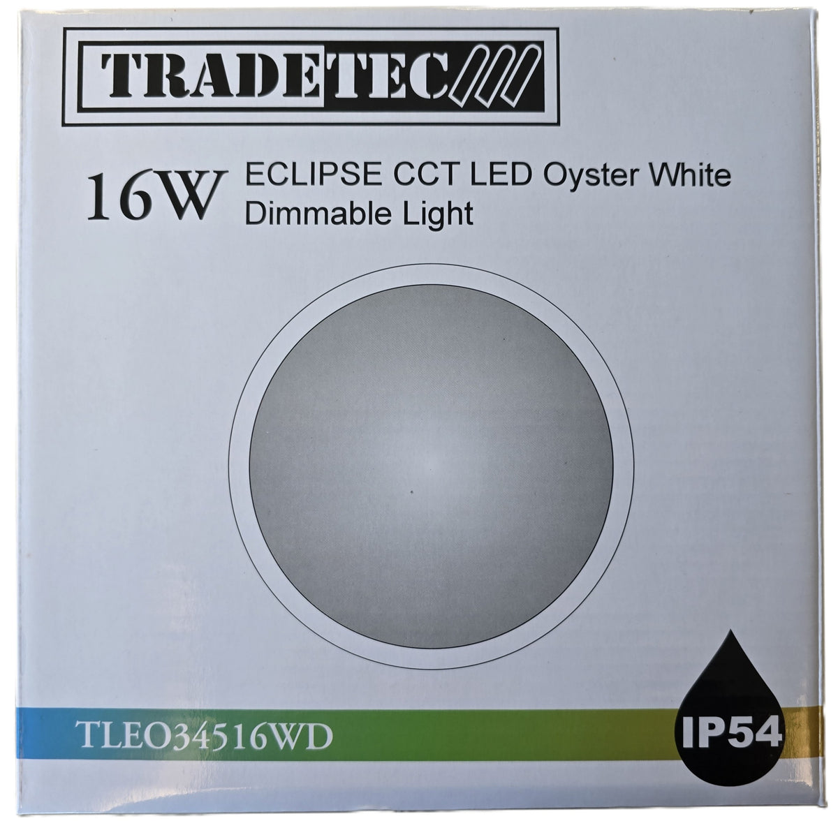 Tradetec TLEO34516WD Eclipse 16W CCT LED Oyster Light Dimmable (NEW In Box)